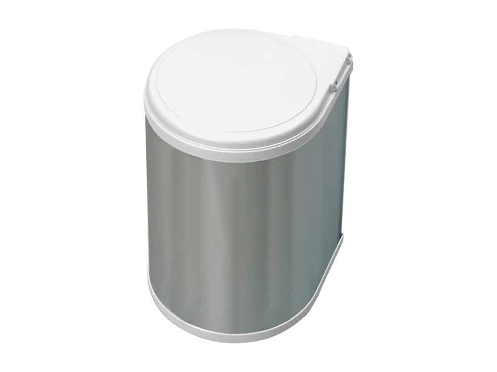 Poubelle Avec Couvercle Plastique VORHOT Poubelle De Table Avec Couvercle à Bouton-Poussoir Et 2 Rouleaux De Sacs - Mini Design En Plastique Pour Salle De Bain Bureau 22 * 11 * 13cm